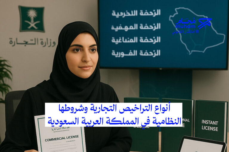 أنواع التراخيص التجارية وشروطها النظامية في المملكة العربية السعودية