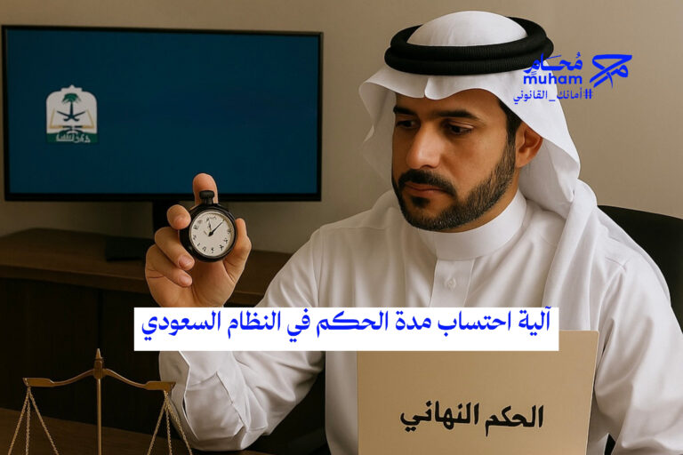 آلية احتساب مدة الحكم في النظام السعودي