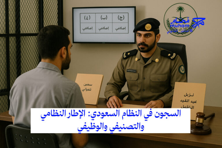 السجون في النظام السعودي: الإطار النظامي والتصنيفي والوظيفي