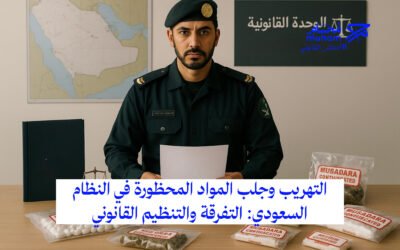 التهريب وجلب المواد المحظورة في النظام السعودي: التفرقة والتنظيم القانوني