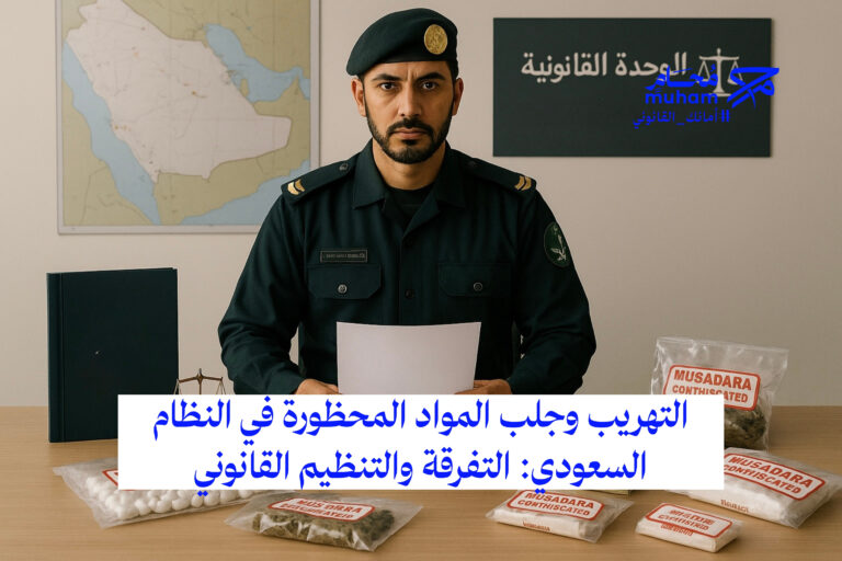 التهريب وجلب المواد المحظورة في النظام السعودي: التفرقة والتنظيم القانوني