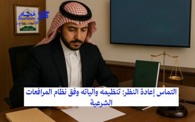 التماس إعادة النظر: تنظيمه وآلياته وفق نظام المرافعات الشرعية