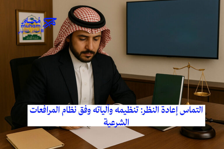 التماس إعادة النظر: تنظيمه وآلياته وفق نظام المرافعات الشرعية