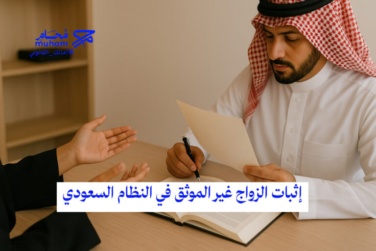 إثبات الزواج غير الموثق في النظام السعودي