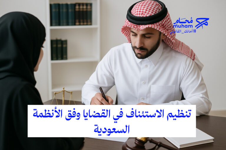 تنظيم الاستئناف في القضايا وفق الأنظمة السعودية