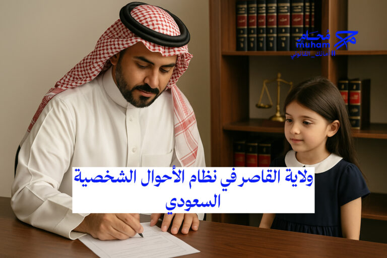 ولاية القاصر في نظام الأحوال الشخصية السعودي