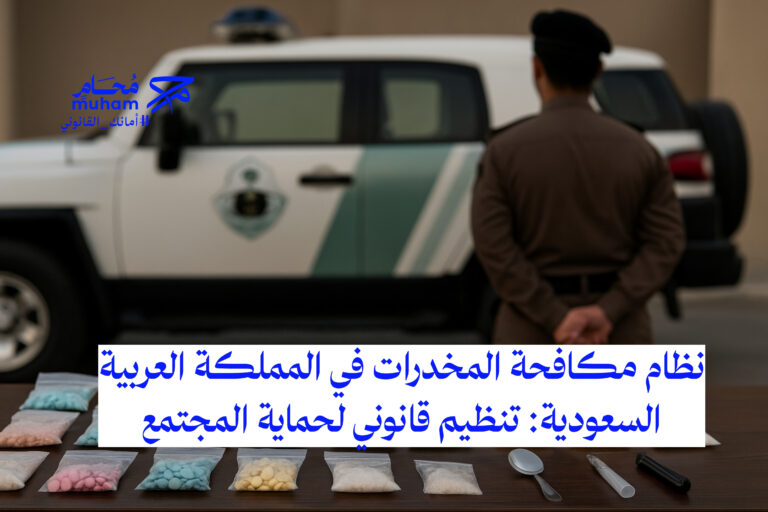 نظام مكافحة المخدرات في المملكة العربية السعودية: تنظيم قانوني لحماية المجتمع