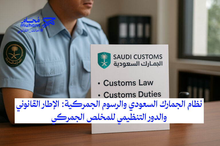 نظام الجمارك السعودي والرسوم الجمركية: الإطار القانوني والدور التنظيمي للمخلص الجمركي