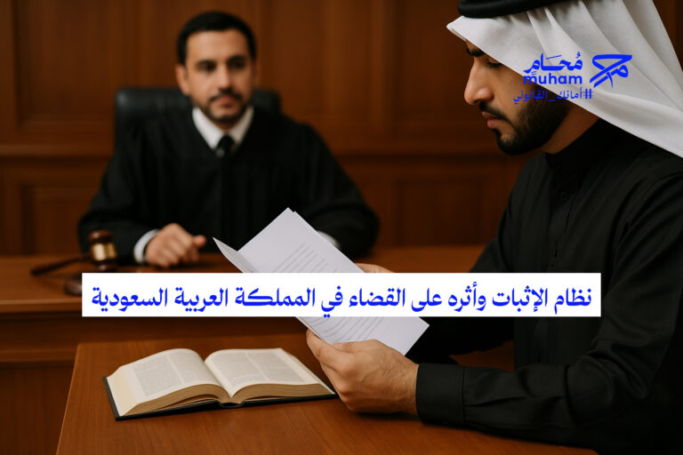 نظام الإثبات وأثره على القضاء في المملكة العربية السعودية