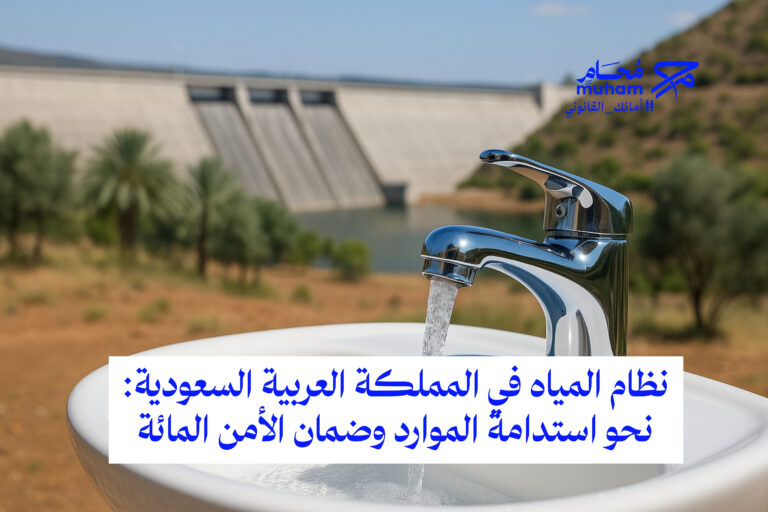 نظام المياه في المملكة العربية السعودية: نحو استدامة الموارد وضمان الأمن المائي