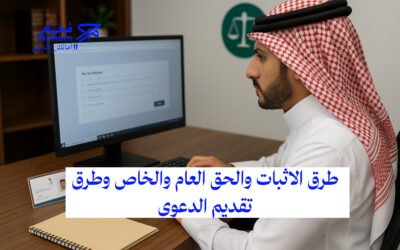 طرق الاثبات والحق العام والخاص وطرق تقديم الدعوى