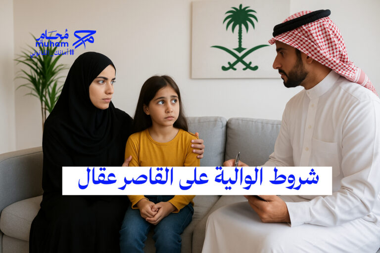 شروط الوالية على القاصر عقال